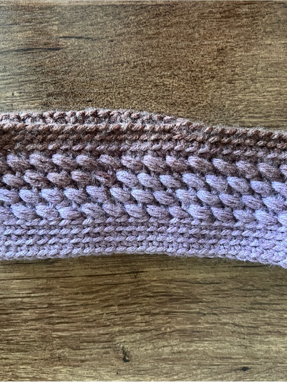 Handmade Knit Headband in Dusty Pink